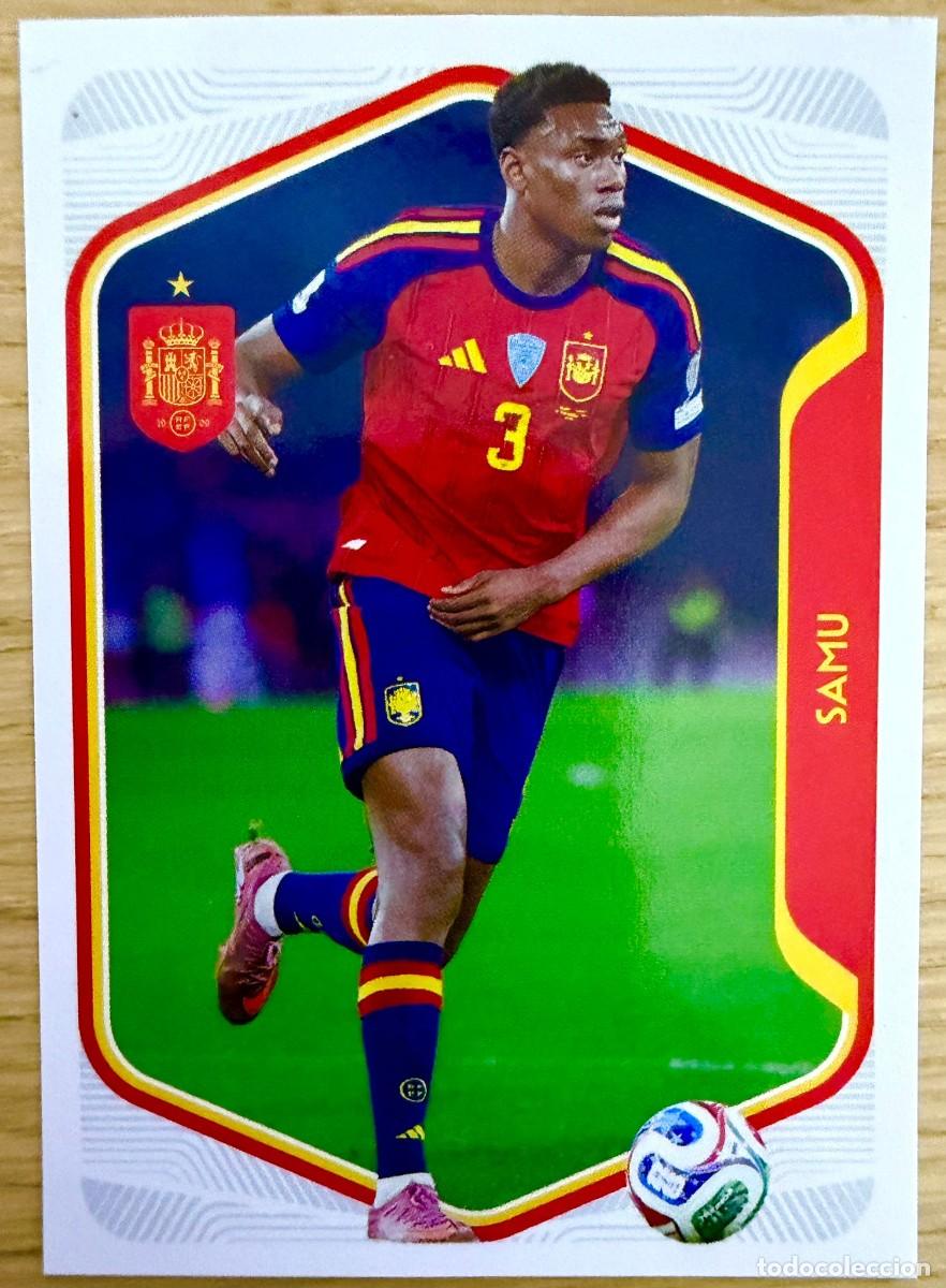 Cromos de Futebol: 57 SAMU SELECCION ESPA&Ntilde;OLA CARREFOUR ESPA&Ntilde;A 2026 26 STICKER SIN PEGAR PANINI
