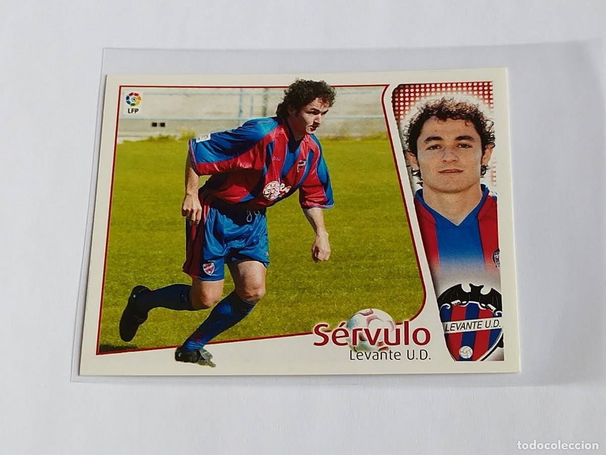 Cromos de f&uacute;tbol: S&Eacute;RVULO LEVANTE UD - COLECCIONES EDICIONES ESTE LA LIGA 2004 2005 - PANINI 04 05 SIN PEGAR