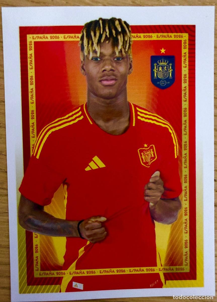 Cromos de f&uacute;tbol: 59 NICO WILLIAMS SELECCION ESPA&Ntilde;OLA CARREFOUR ESPA&Ntilde;A 2026 26 STICKER SIN PEGAR PANINI