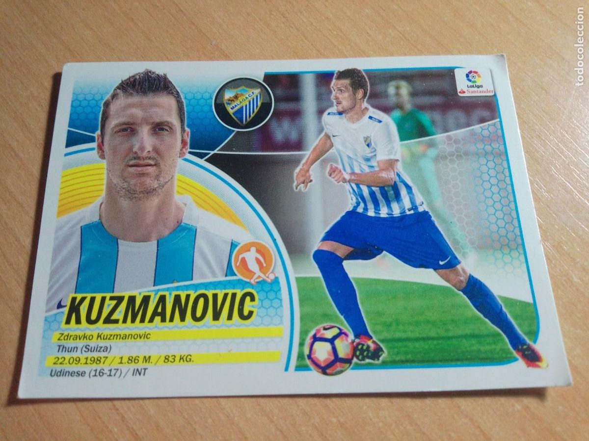 Figurine di Calcio: KUZMANOVIC FICHAJE 14 DEL MALAGA 16 17 LIGA ESTE 2016 2017 SIN PEGAR