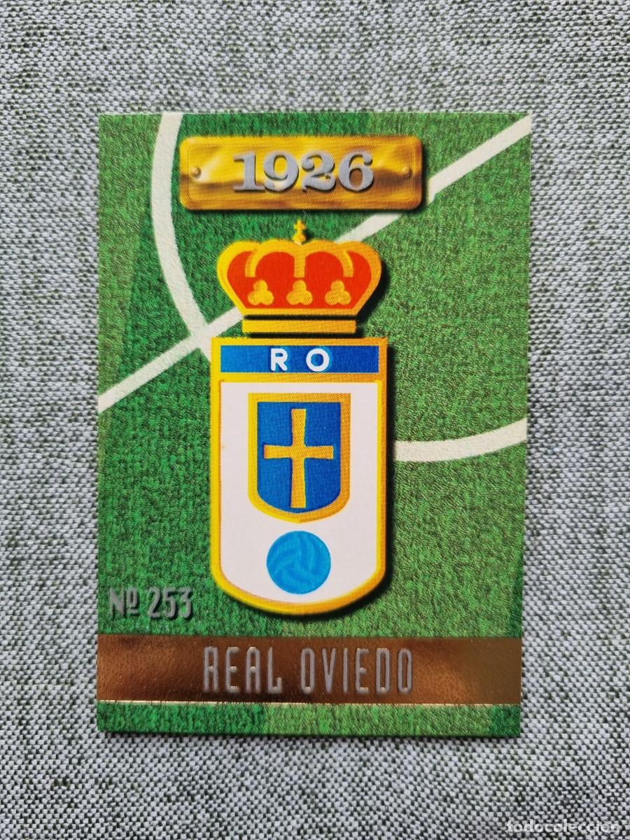 Cromos de f&uacute;tbol: 253 ESCUDO (Real Oviedo). Las Fichas de la Liga 1996 1997 96 97 (Mundicromo)