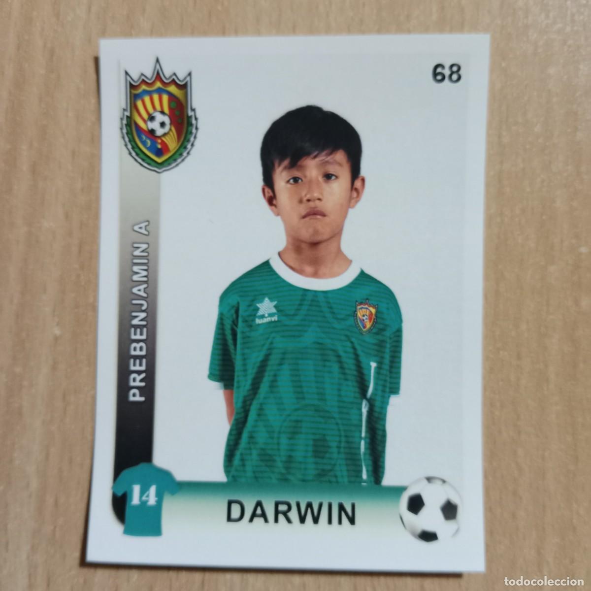 Cromos de f&uacute;tbol: DARWIN - JUGADOR - PREBENJAM&Iacute;N A - TAVERNES BLANQUES CLUB F&Uacute;TBOL -STICKER CROMO N&ordm; 68 - A&Ntilde;O 2018.