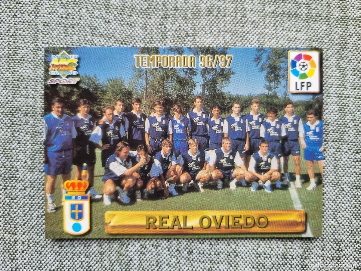 Cromos de f&uacute;tbol: 253 PLANTILLA (Real Oviedo). Las Fichas de la Liga 1996 1997 96 97 (Mundicromo)