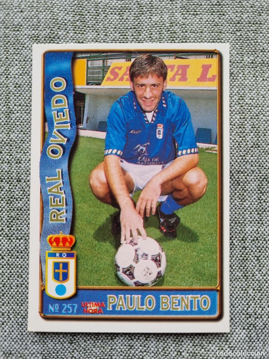 Cromos de f&uacute;tbol: 257 PAULO BENTO (Real Oviedo) &Uacute;LTIMA HORA. Las Fichas de la Liga 1996 1997 96 97 (Mundicromo)