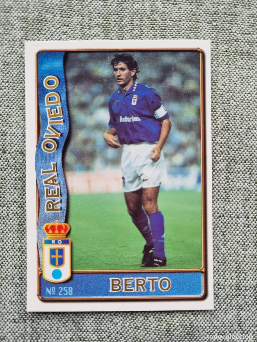 Cromos de Futebol: 258 BERTO (Real Oviedo). Las Fichas de la Liga 1996 1997 96 97 (Mundicromo)