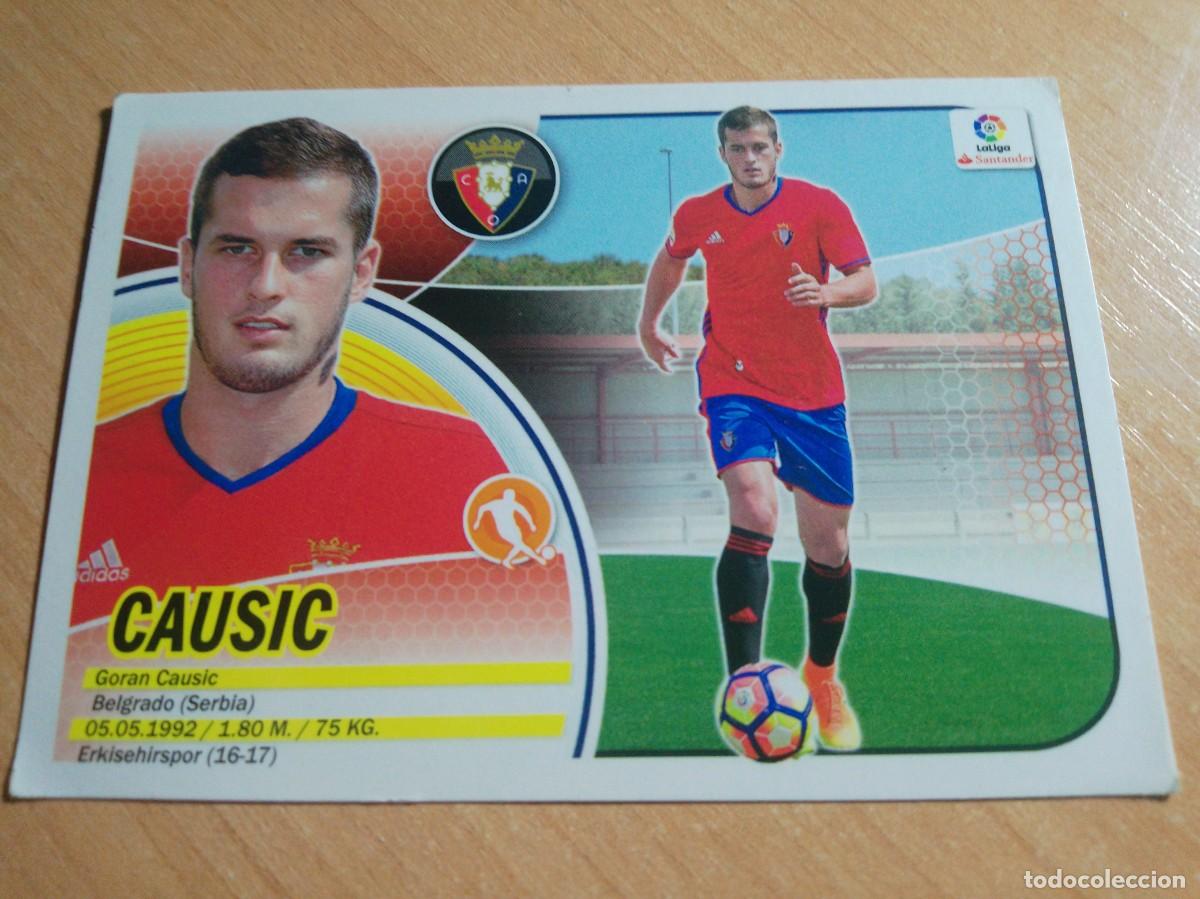 Figurine di Calcio: CAUSIC FICHAJE 13 DEL OSASUNA 16 17 LIGA ESTE 2016 2017 SIN PEGAR
