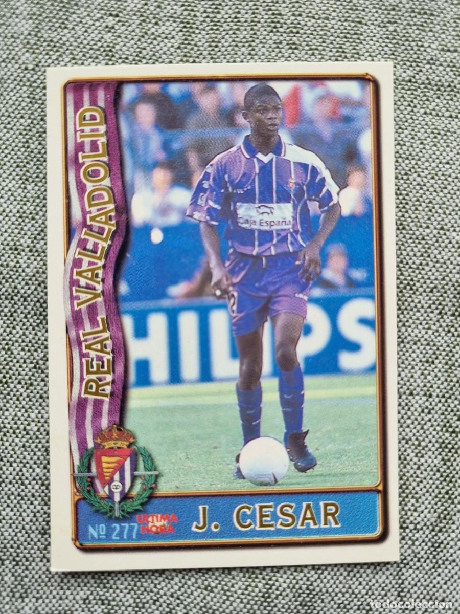 Figurine di Calcio: 277 JULIO C&Eacute;SAR (Real Valladolid) &Uacute;LTIMA HORA. Las Fichas de la Liga 1996 1997 96 97 (Mundicromo)
