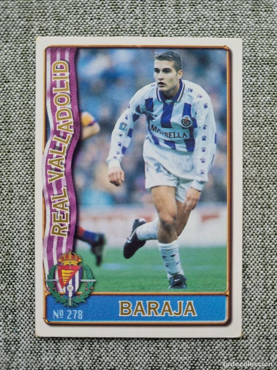 Cromos de f&uacute;tbol: 278 BARAJA (Real Valladolid). Las Fichas de la Liga 1996 1997 96 97 (Mundicromo)