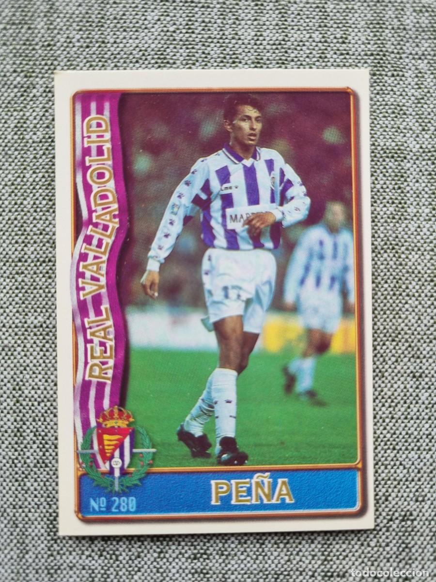 Cromos de f&uacute;tbol: 280 PE&Ntilde;A (Real Valladolid). Las Fichas de la Liga 1996 1997 96 97 (Mundicromo)