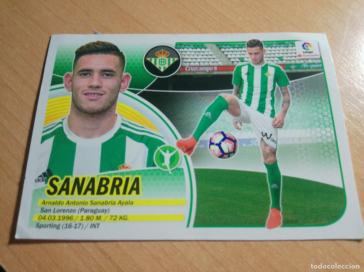 Cromos de f&uacute;tbol: SANABRIA FICHAJE 19 DEL BATIS 16 17 LIGA ESTE 2016 2017 SIN PEGAR