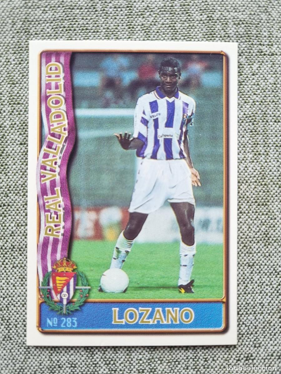 Cromos de f&uacute;tbol: 283 LOZANO (Real Valladolid). Las Fichas de la Liga 1996 1997 96 97 (Mundicromo)