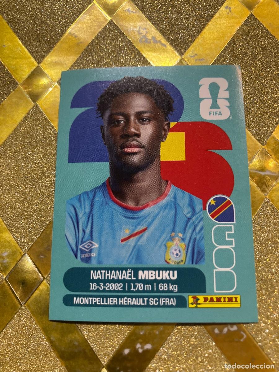 Cromos de f&uacute;tbol: CROMO DE F&Uacute;TBOL NUMERO COD 20 NATHANAEL MBUKU CONGO MUNDIAL 2026 MEXICO-EEUU-CANADA PANINI !