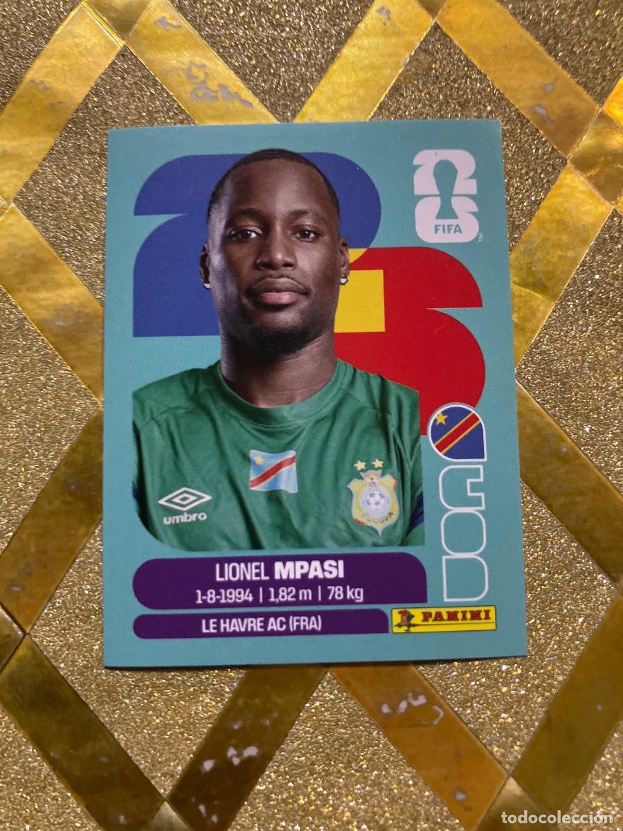 Cromos de f&uacute;tbol: CROMO DE F&Uacute;TBOL NUMERO COD 2 LIONEL MPASI CONGO MUNDIAL 2026 MEXICO-EEUU-CANADA PANINI !