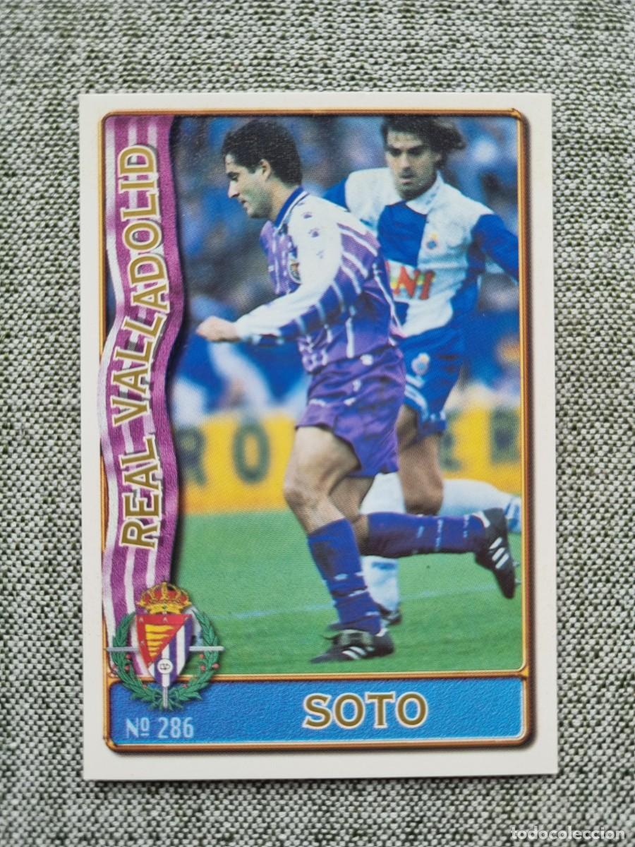 Cromos de f&uacute;tbol: 286 SOTO (Real Valladolid). Las Fichas de la Liga 1996 1997 96 97 (Mundicromo)
