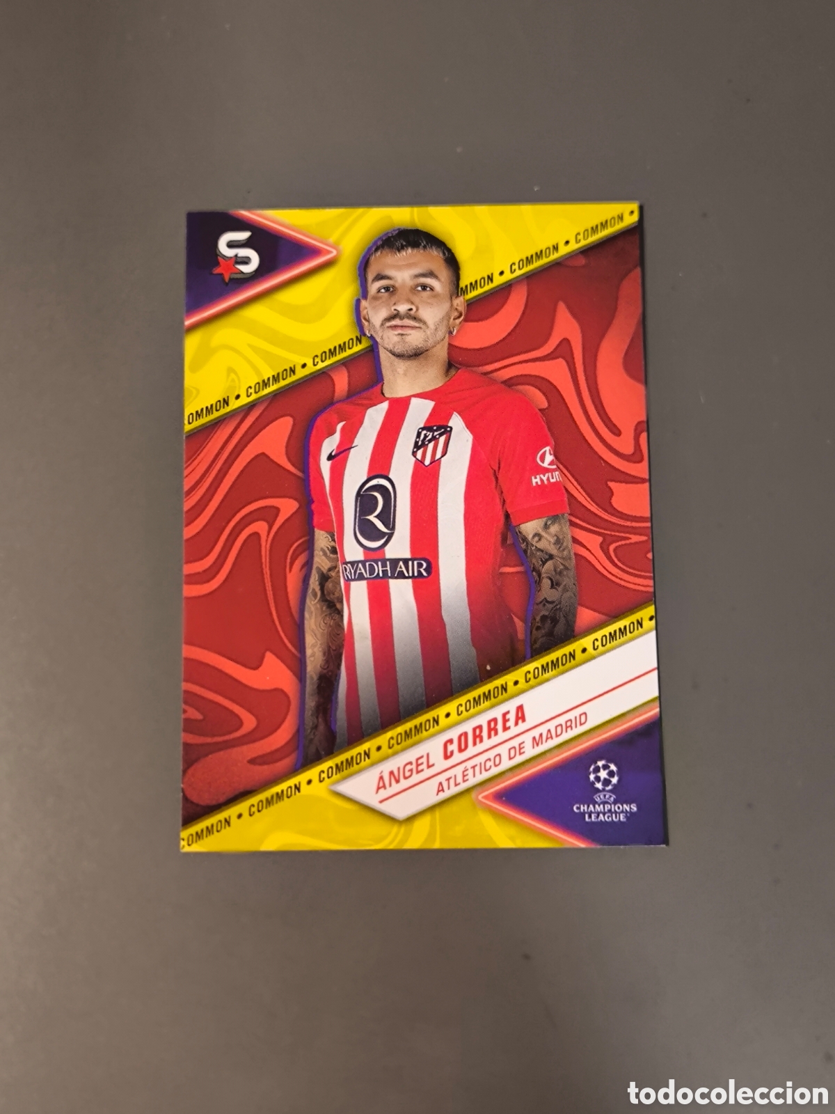 Football Stickers: &Aacute;NGEL CORREA 168 Common Atl&eacute;tico de Madrid Superstars 2024 Topps