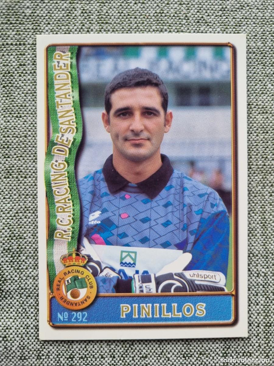 Football Stickers: 292 PINILLOS (Racing de Santander). Las Fichas de la Liga 1996 1997 96 97 (Mundicromo)