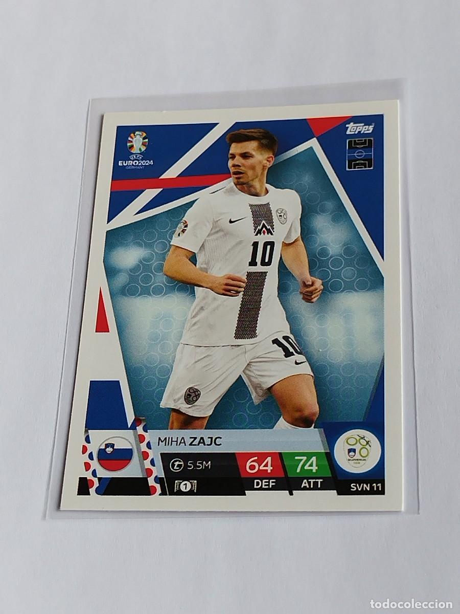 Football Stickers: ZAJC #SVN 11 ESLOVENIA - TOPPS EUROCOPA 2024 MATCH ATTAX SLOVENIA - UEFA EURO GERMANY 24 SVN11