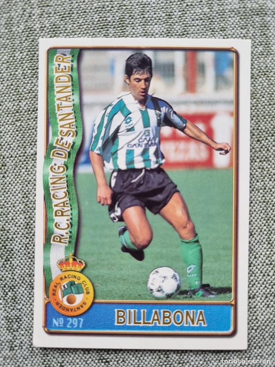 Cromos de f&uacute;tbol: 297 BILLABONA (Racing de Santander). Las Fichas de la Liga 1996 1997 96 97 (Mundicromo)