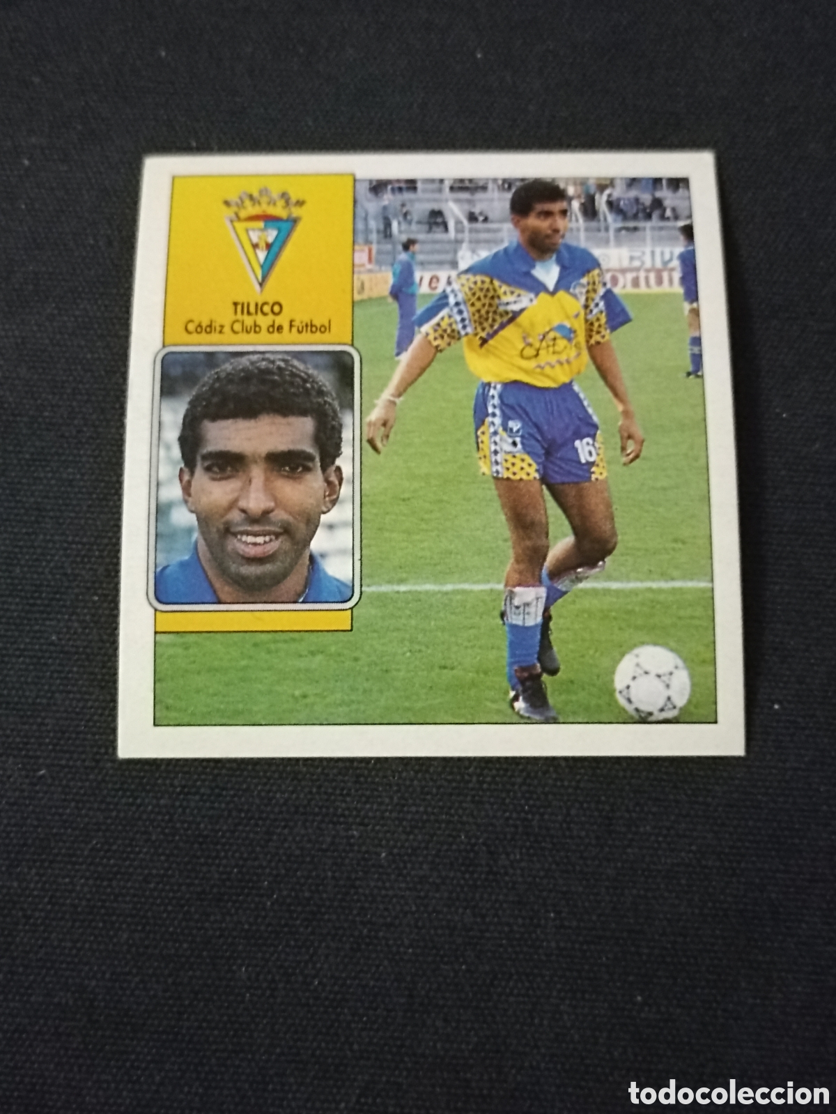 Cromos de f&uacute;tbol: Tilico ( C&aacute;diz Club de F&uacute;tbol ). Liga este 92-93. Nunca pegado