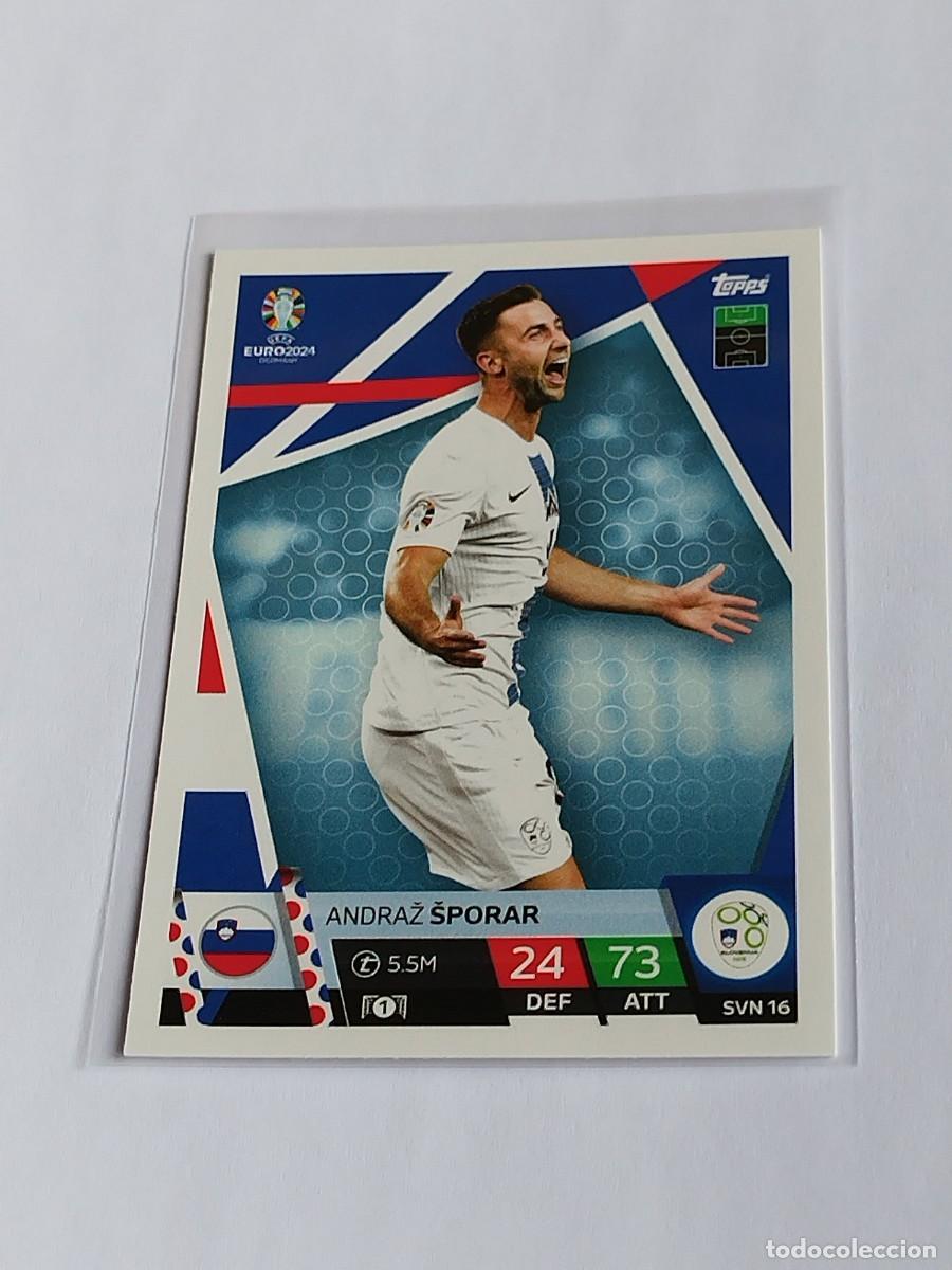 Cromos de f&uacute;tbol: SPORAR #SVN 16 ESLOVENIA - TOPPS EUROCOPA 2024 MATCH ATTAX SLOVENIA - UEFA EURO GERMANY 24 SVN16
