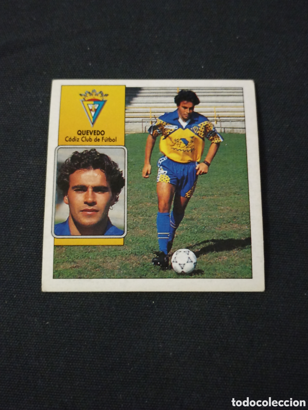 Cromos de f&uacute;tbol: Quevedo ( C&aacute;diz Club de F&uacute;tbol ). Liga este 92-93. Nunca pegado