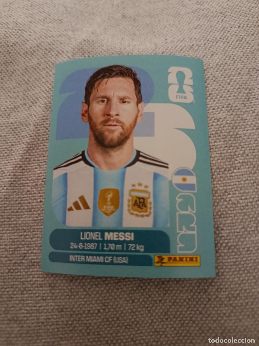 Cromos de f&uacute;tbol: Mundial Estados Unidos-Mexico-Canad&aacute; 2026. 17- Messi. Argentina. Nunca pegado.