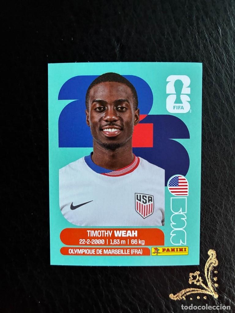 Cartes &agrave; collectionner de Football: USA 12 TIMOTHY WEAH USA12 ESTADOS UNIDOS FIFA WORLD CUP MUNDIAL 2026 26 PANINI