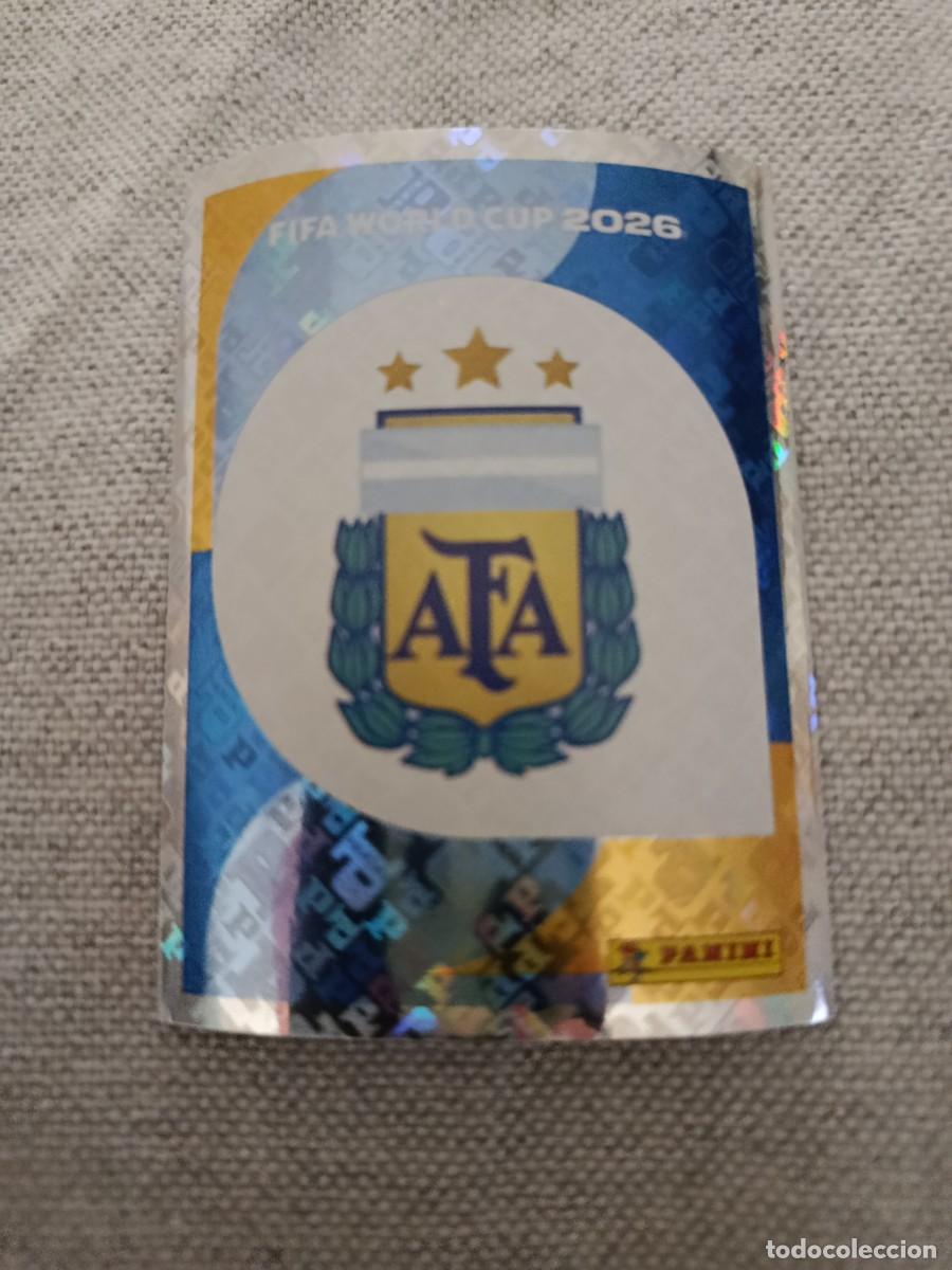 Cromos de Futebol: Mundial Estados Unidos-Mexico-Canad&aacute; 2026. 1- Escudo. Argentina. Nunca pegado.