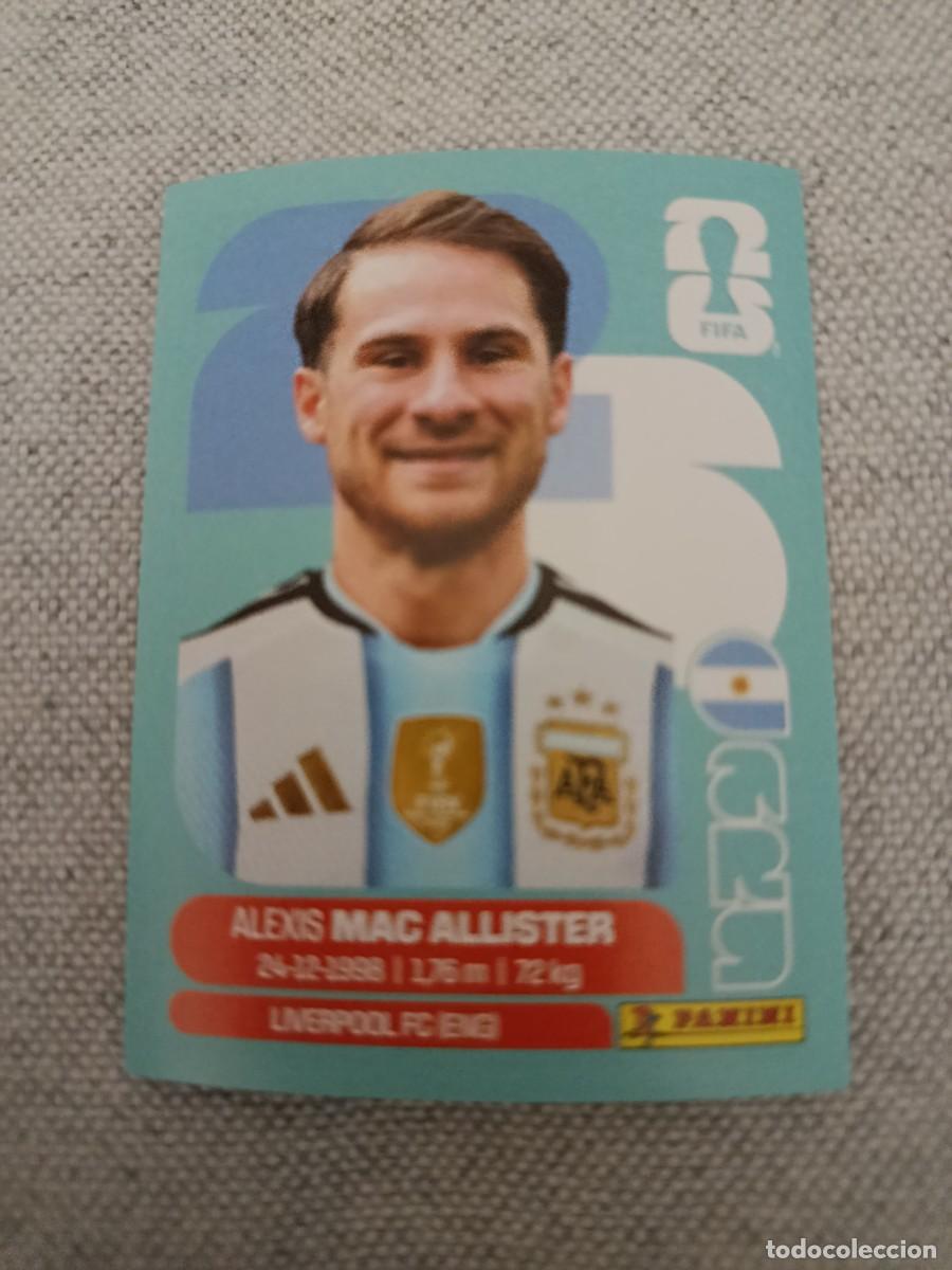 Cromos de f&uacute;tbol: Mundial Estados Unidos-Mexico-Canad&aacute; 2026. 9- Macallister. Argentina. Nunca pegado.