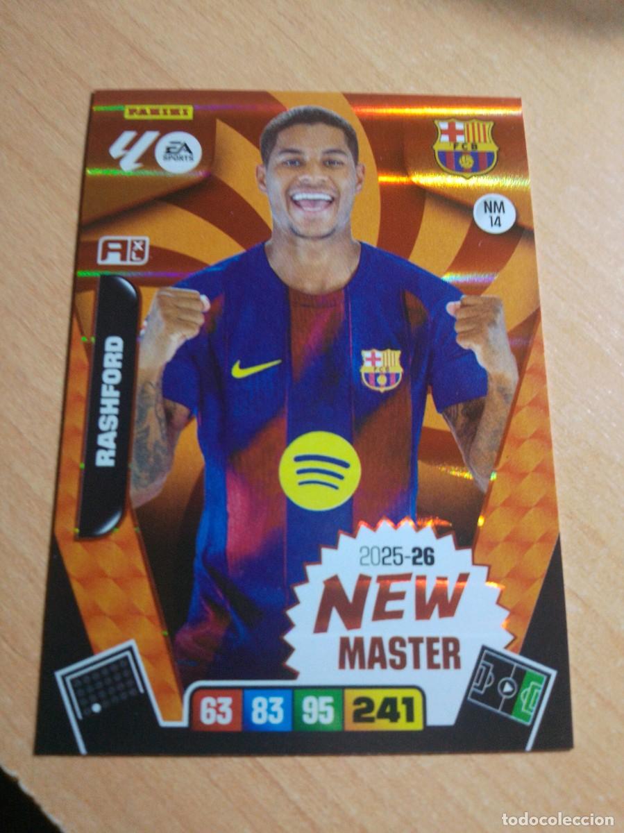 Cromos de f&uacute;tbol: NM14 RASHFORD NEW MASTER DEL BARCELONA25 26 ADRENALYN XL 2025 2026 NUEVO