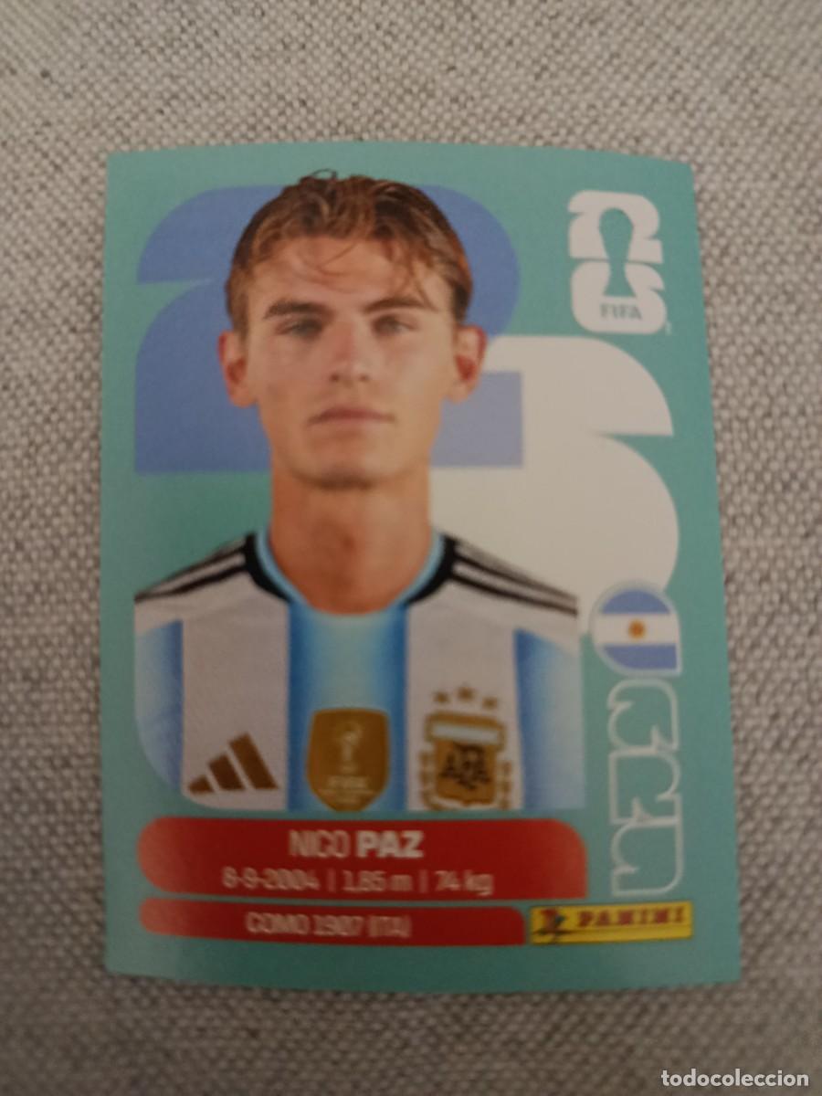 Football Stickers: Mundial Estados Unidos-Mexico-Canad&aacute; 2026. 14- Paz. Argentina. Nunca pegado.