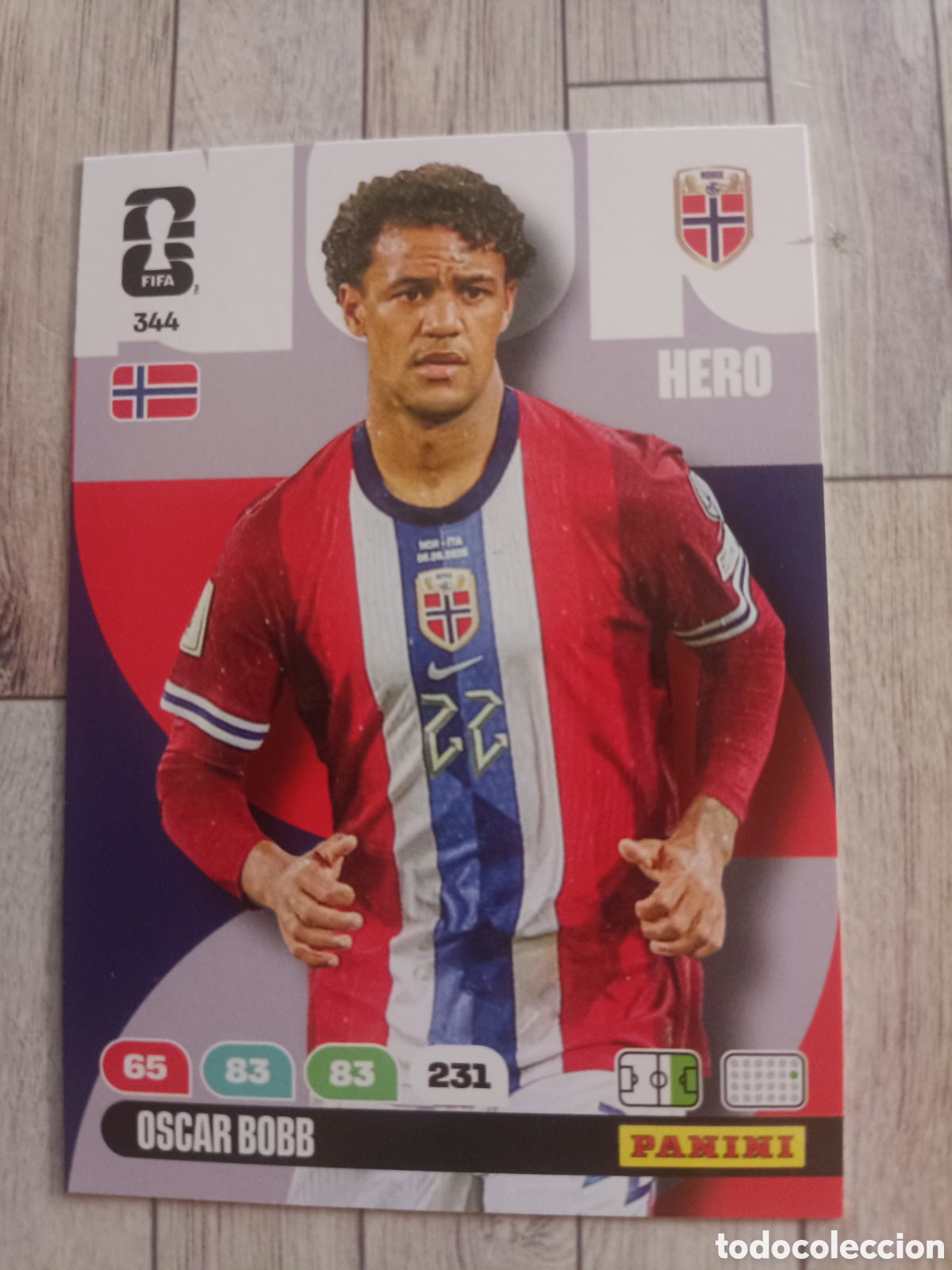 Football Stickers: 344 OSCAR BOBB NORUEGA HERO ADRENALYN XL MUNDIAL FIFA WORLD CUP 2026 PANINI