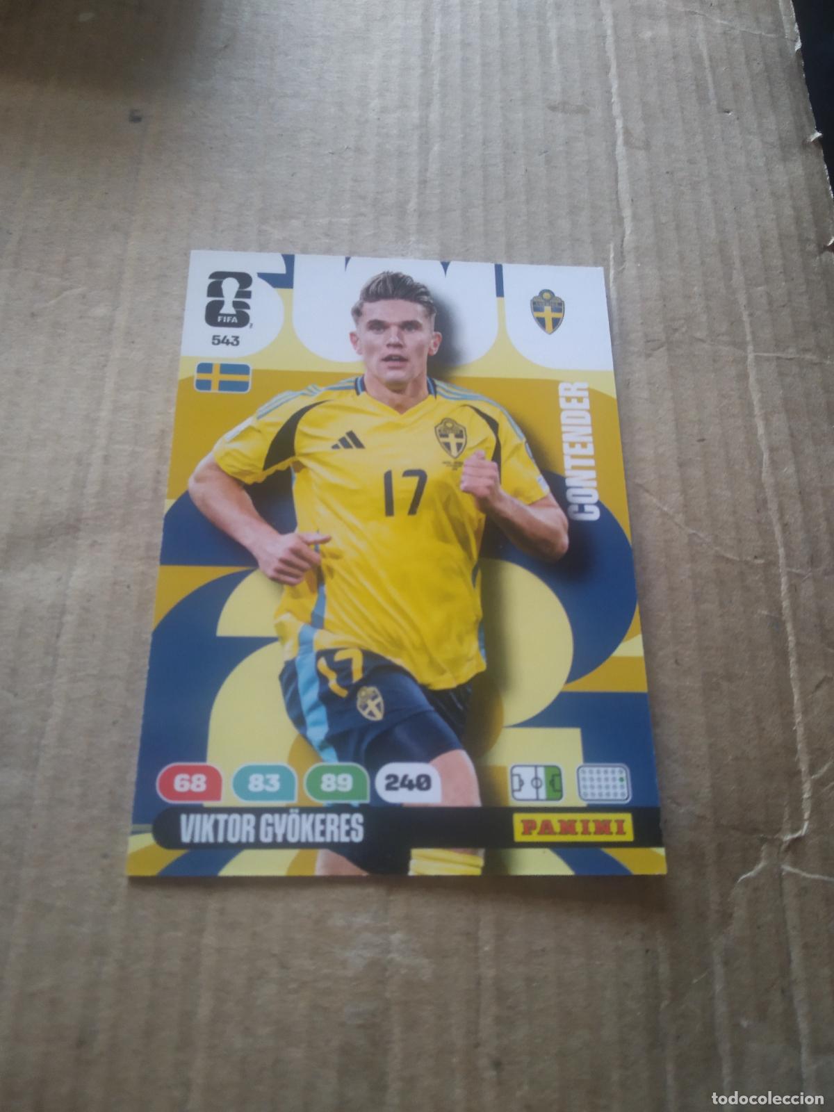 Football Stickers: 543 GYOKERES SUECIA CROMO FUTBOL PANINI ADRENALYN MUNDIAL 2026 WORLD CUP