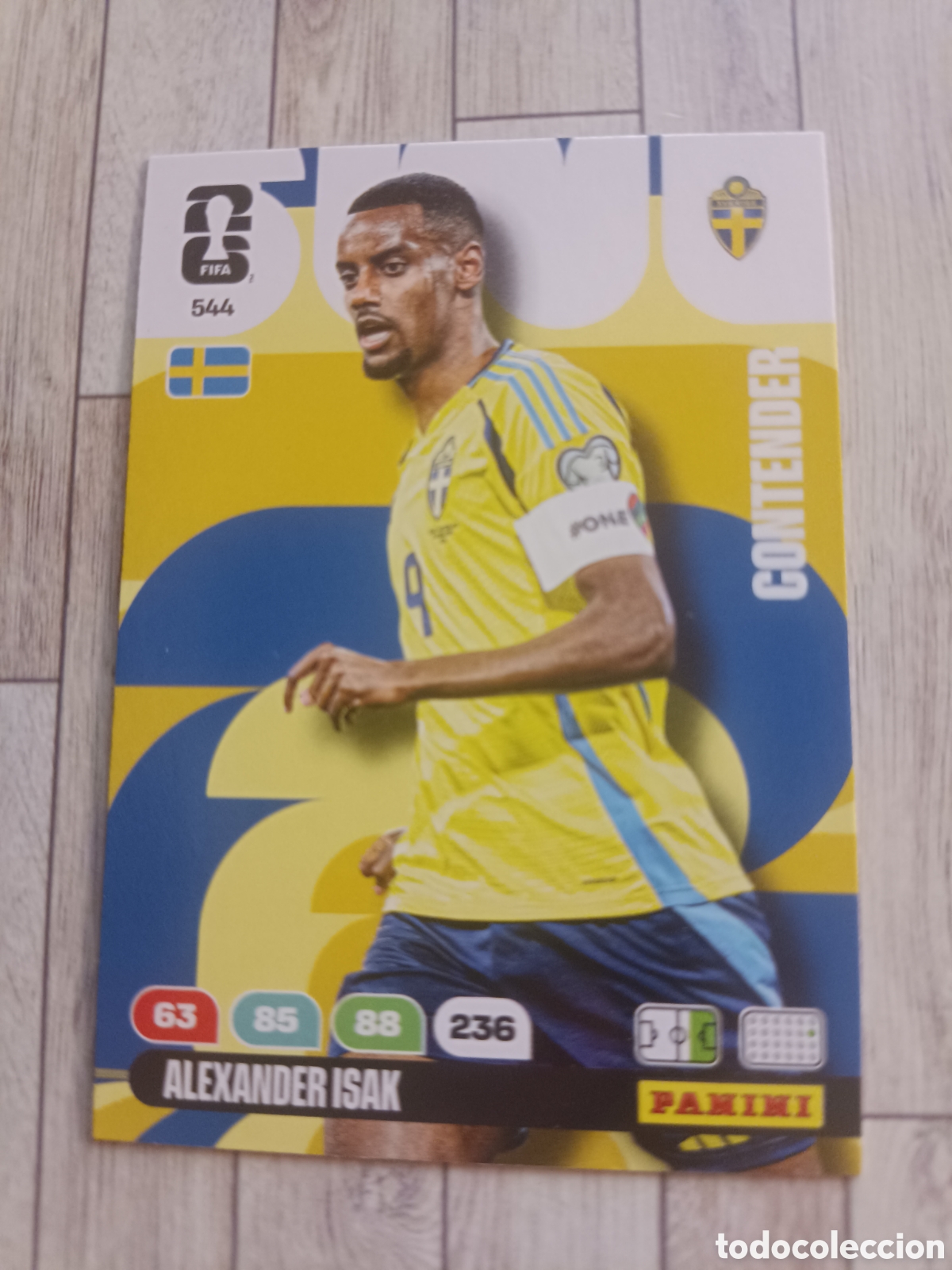 Football Stickers: 544 ALEXANDER ISAK SUECIA CONTENDER ADRENALYN XL MUNDIAL FIFA WORLD CUP 2026 PANINI
