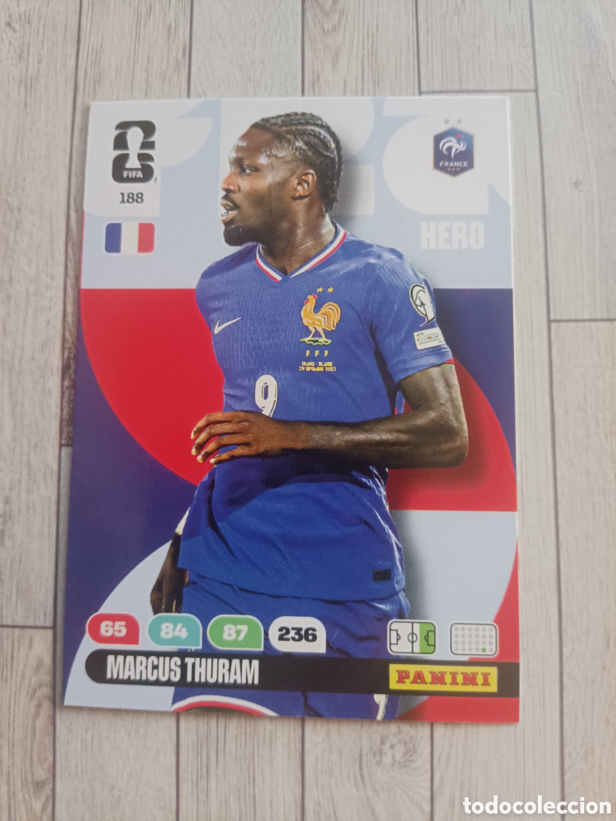 Cromos de Futebol: 188 MARCUS THURAM FRANCIA HERO ADRENALYN XL MUNDIAL FIFA WORLD CUP 2026 PANINI