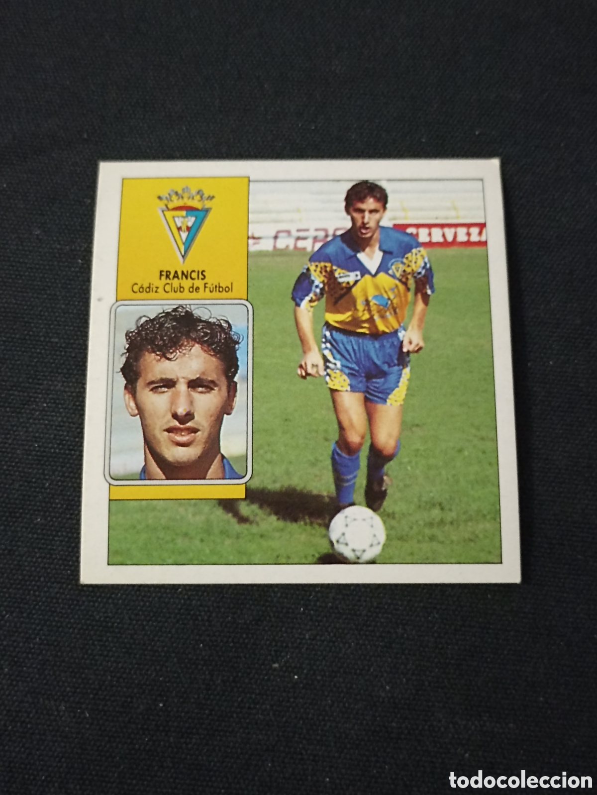 Cromos de f&uacute;tbol: Francis ( C&aacute;diz Club de F&uacute;tbol ). Liga este 92-93. Nunca pegado