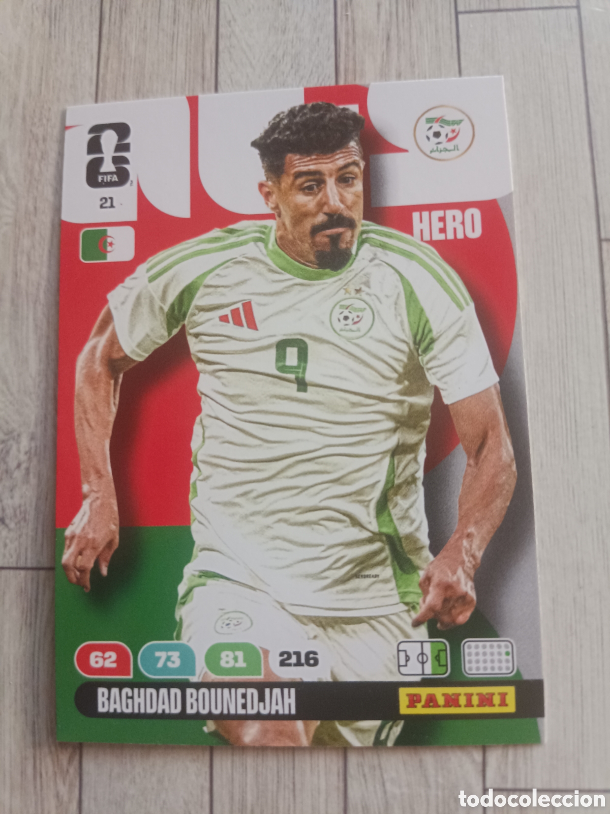 Cromos de f&uacute;tbol: 21 BAGHDAD BOUNEDJAH ARGELIA HERO ADRENALYN XL MUNDIAL FIFA WORLD CUP 2026 PANINI