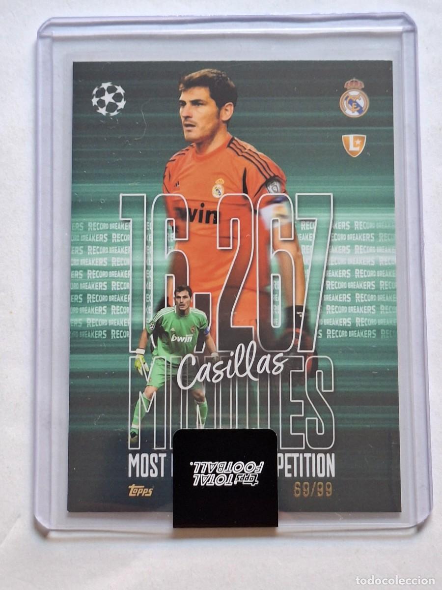 Cromos de f&uacute;tbol: Numerada 69/99 Legend Record Breakers #2190 IKER CASILLAS (Real Madrid) TOPPS Total Football 2025-26
