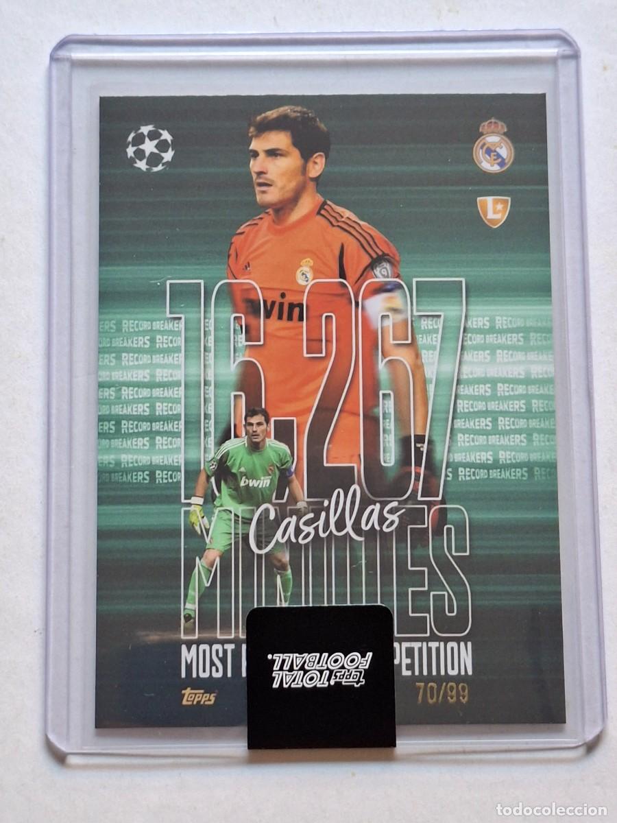 Cromos de f&uacute;tbol: Numerada 70/99 Legend Record Breakers #2190 IKER CASILLAS (Real Madrid) TOPPS Total Football 2025-26