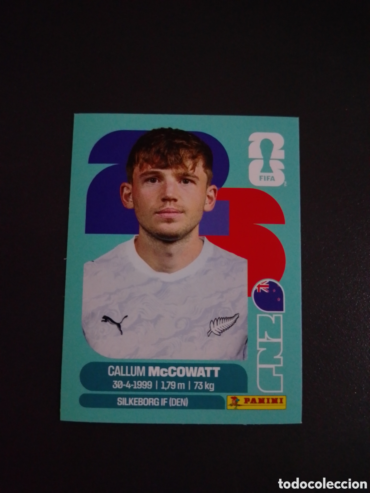 Cromos de f&uacute;tbol: CROMO N&Uacute;MERO 19 MC COWATT NUEVA ZELANDA. MUNDIAL 2026. PANINI.