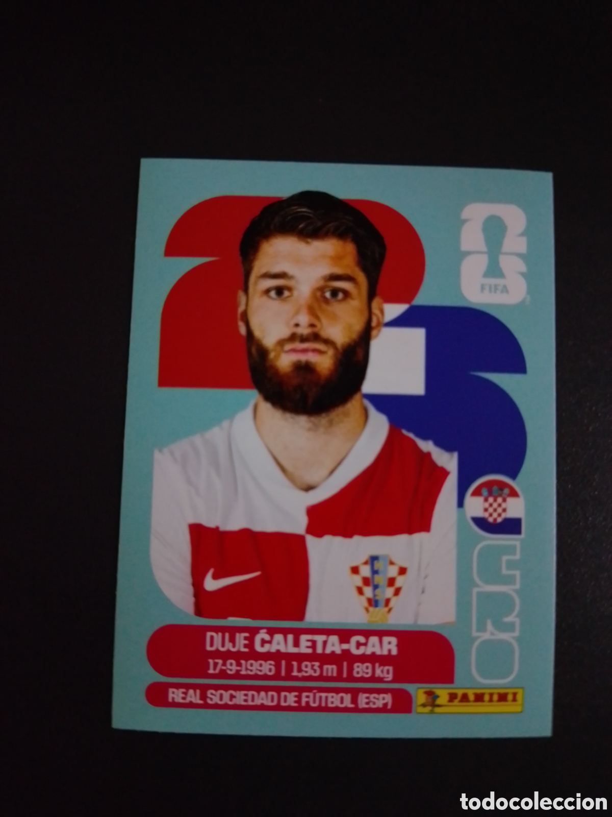 Cromos de f&uacute;tbol: CROMO N&Uacute;MERO 3 CALETA-CAR CROACIA. MUNDIAL 2026. PANINI.