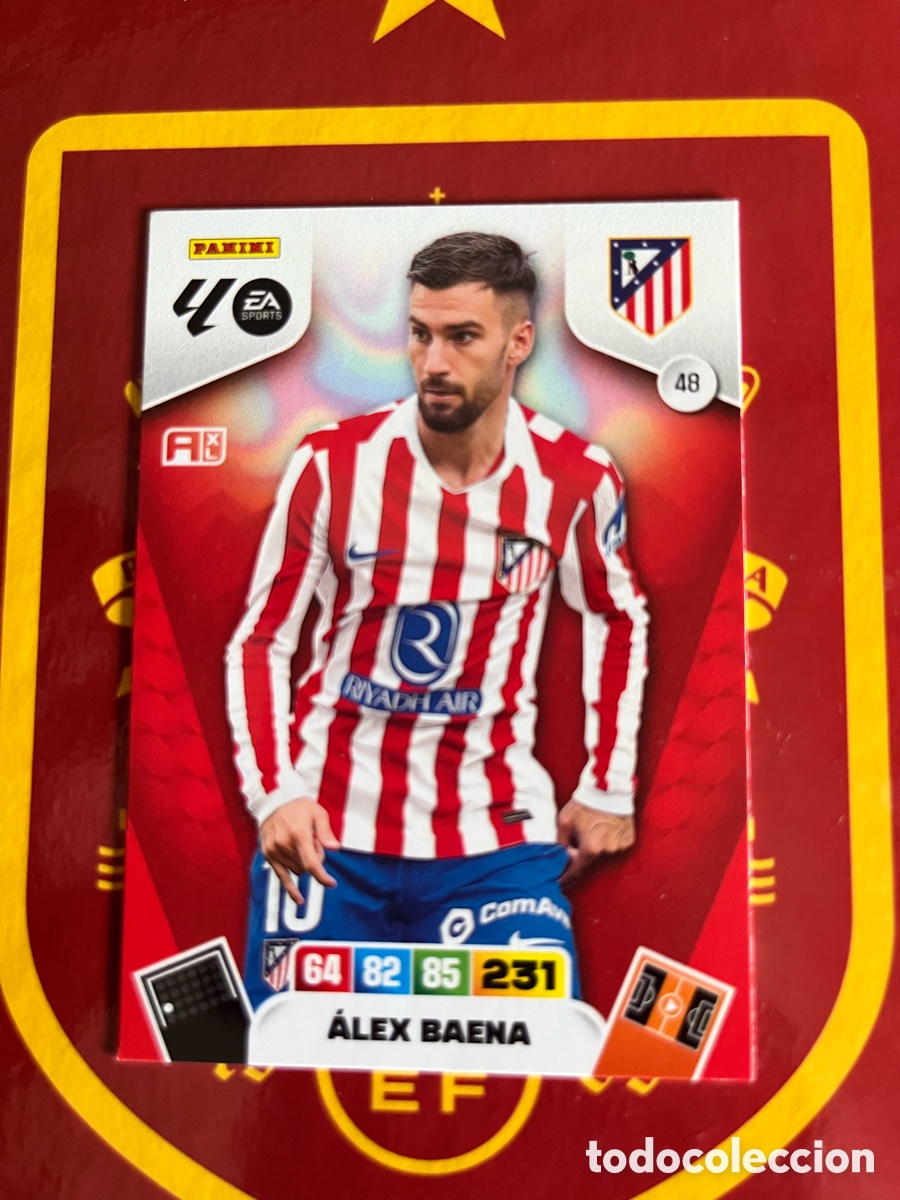 Cromos de f&uacute;tbol: 48 &Aacute;LEX BAENA ADRENALYN 2025 2026 25 26 ATL&Eacute;TICO DE MADRID