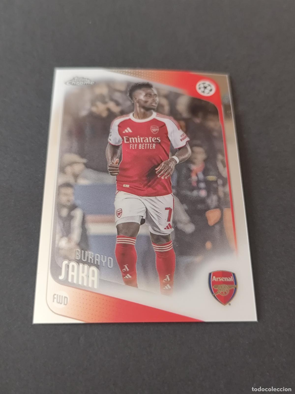 Figurine di Calcio: 12 BUKAYO SAKA ARSENAL TOPPS UCC CHROME 2025 2026 25 26