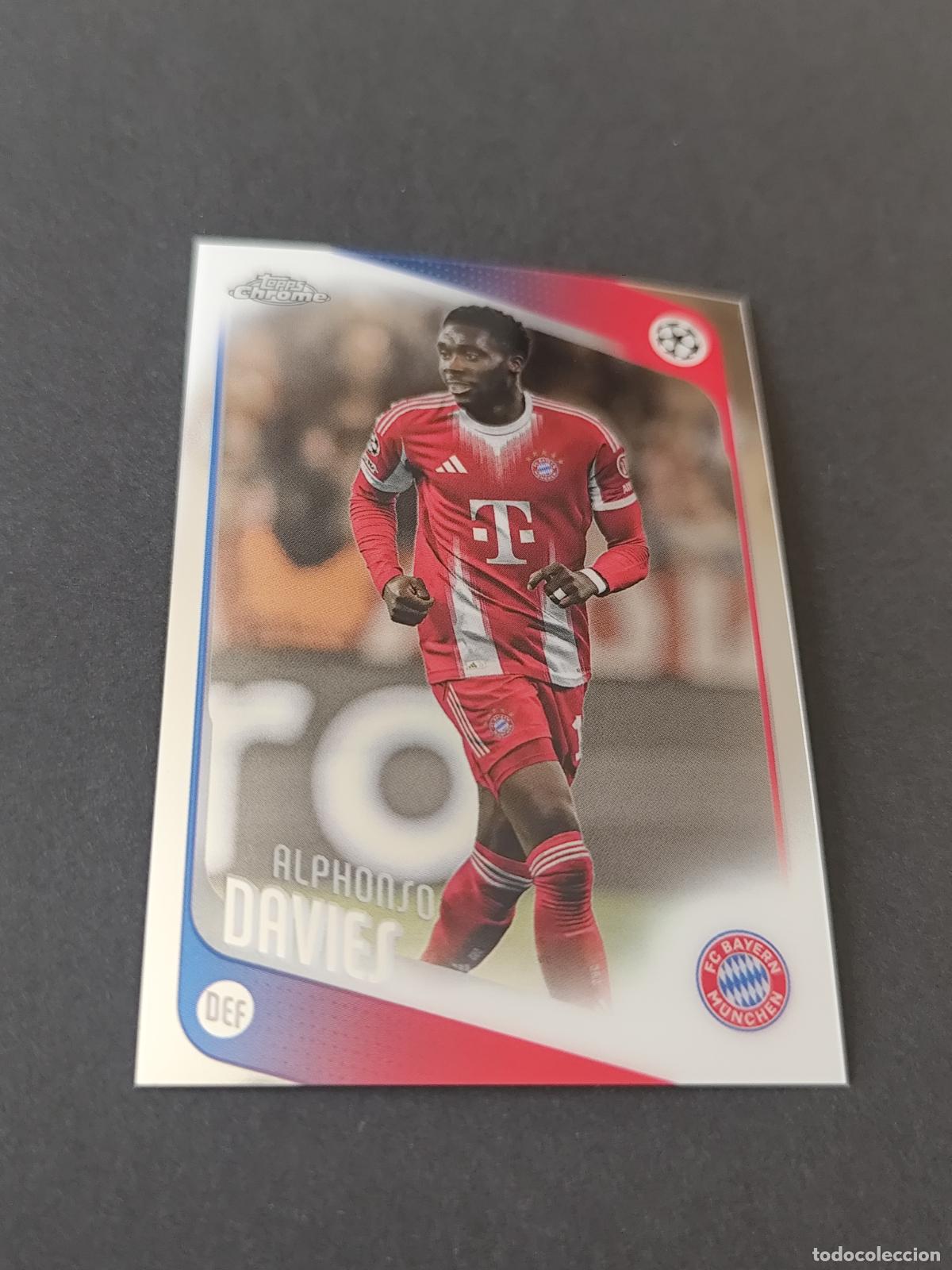 Figurine di Calcio: 90 ALPHONSO DAVIES BAYERN MUNICH M&Uuml;NCHEN TOPPS UCC CHROME 2025 2026 25 26