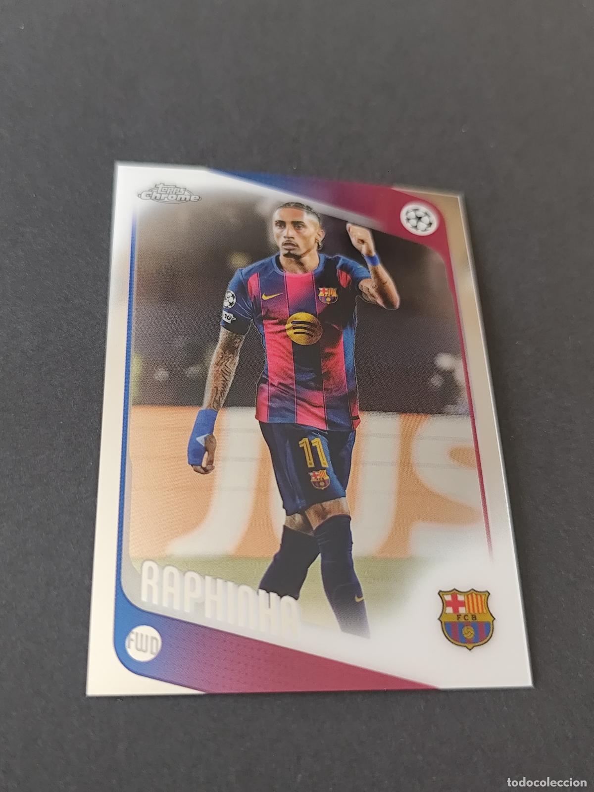 Figurine di Calcio: 97 RAPHINHA BARCELONA TOPPS UCC CHROME 2025 2026 25 26