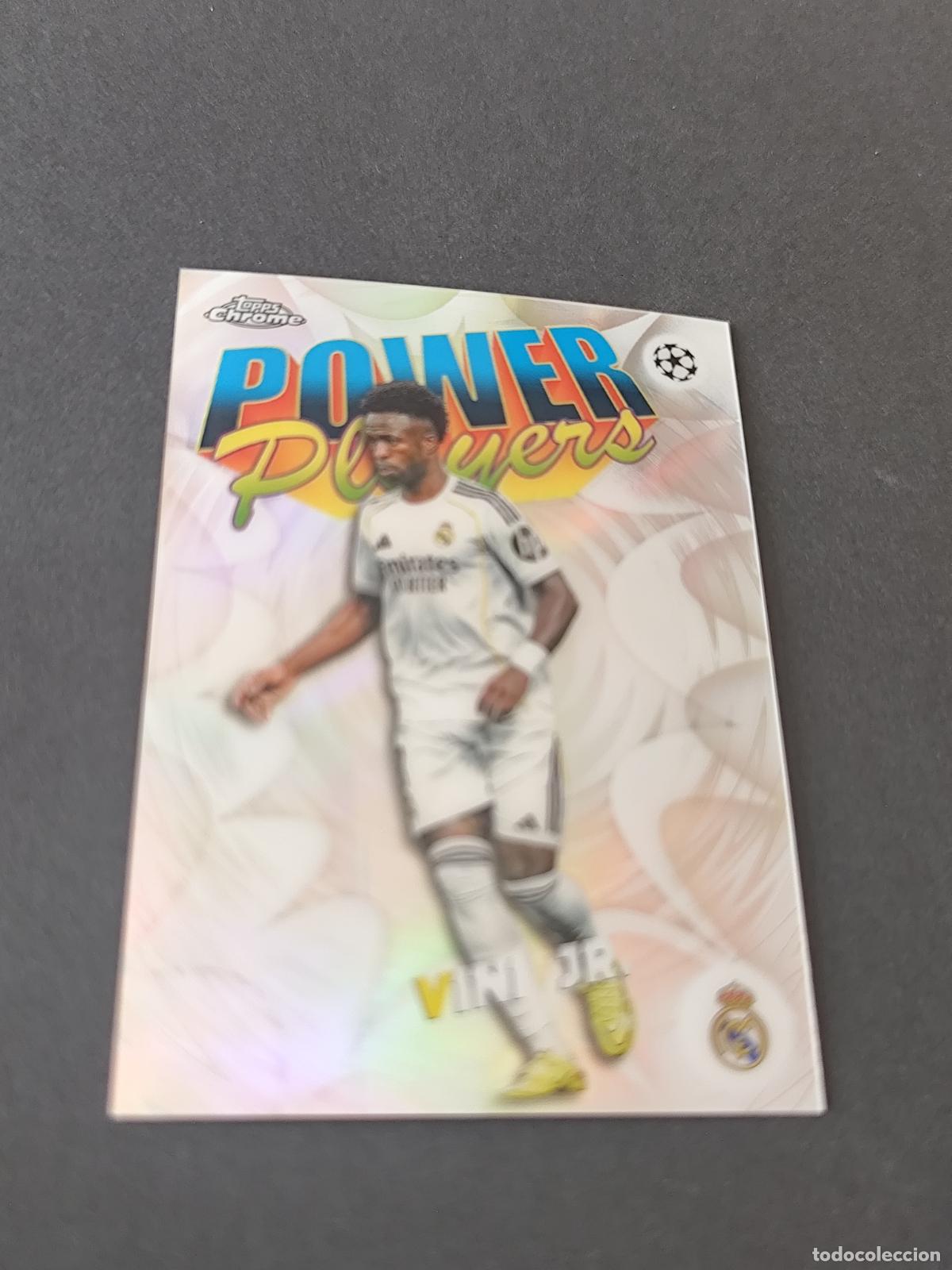 Figurine di Calcio: PP-14 VINICIUS VINI JR. REAL MADRID POWER PLAYERS TOPPS UCC CHROME 2025 2026 25 26