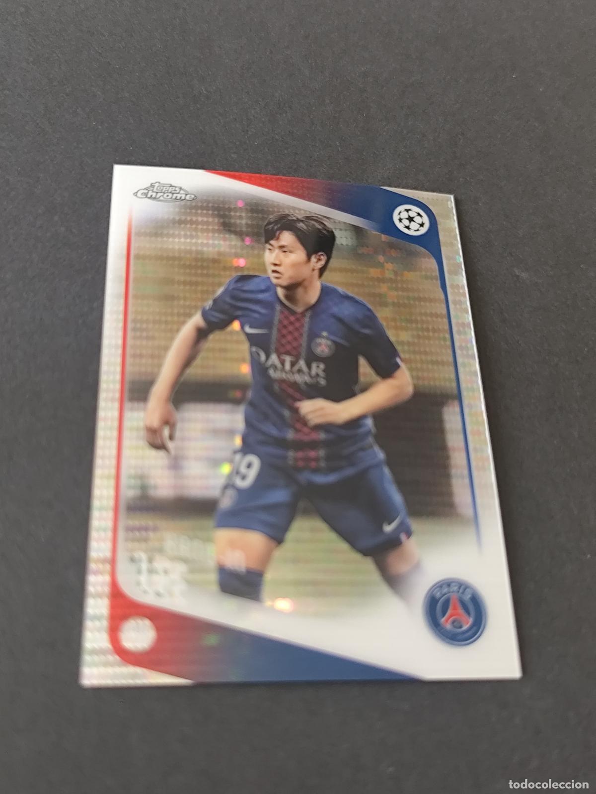 Figurine di Calcio: 185 KANG-IN LEE PARIS SAINT-GERMAIN PSG PARALELA PULSAR TOPPS UCC CHROME 2025 2026 25 26