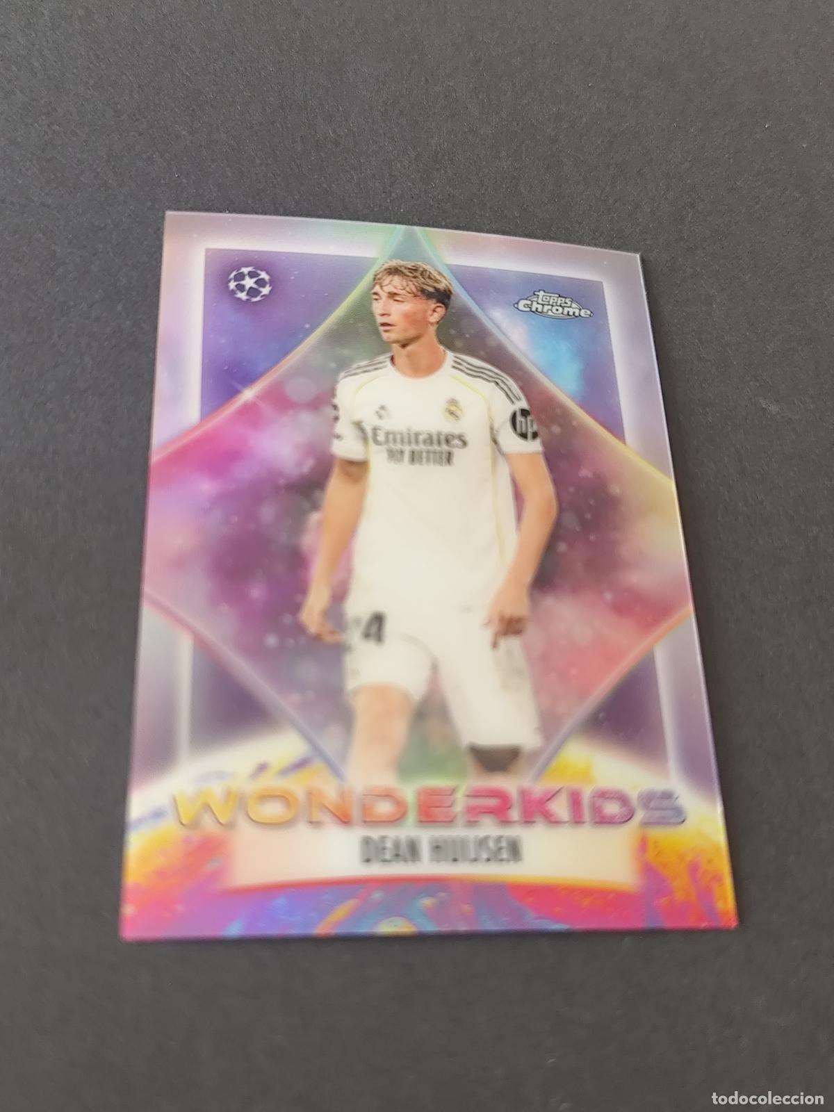 Figurine di Calcio: WK-6 DEAN HUIJSEN REAL MADRID WONDERKIDS TOPPS UCC CHROME 2025 2026 25 26