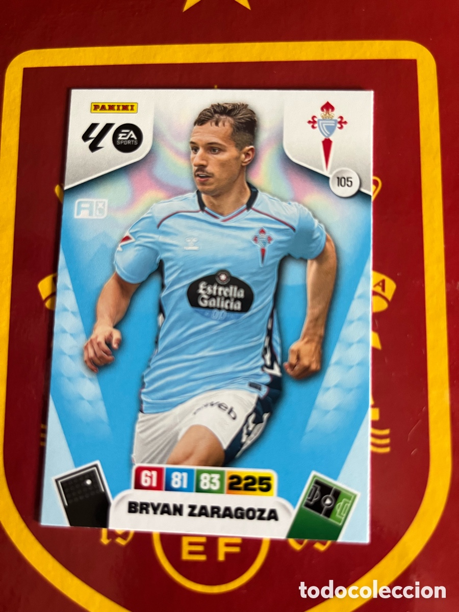 Cromos de f&uacute;tbol: 105 BRYAN ZARAGOZA ADRENALYN 2025 2026 25 26 CELTA DE VIGO