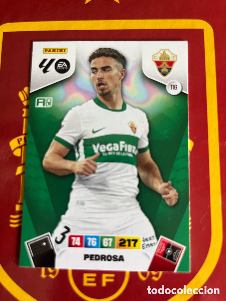 Cromos de f&uacute;tbol: 116 PEDROSA ADRENALYN 2025 2026 25 26 ELCHE